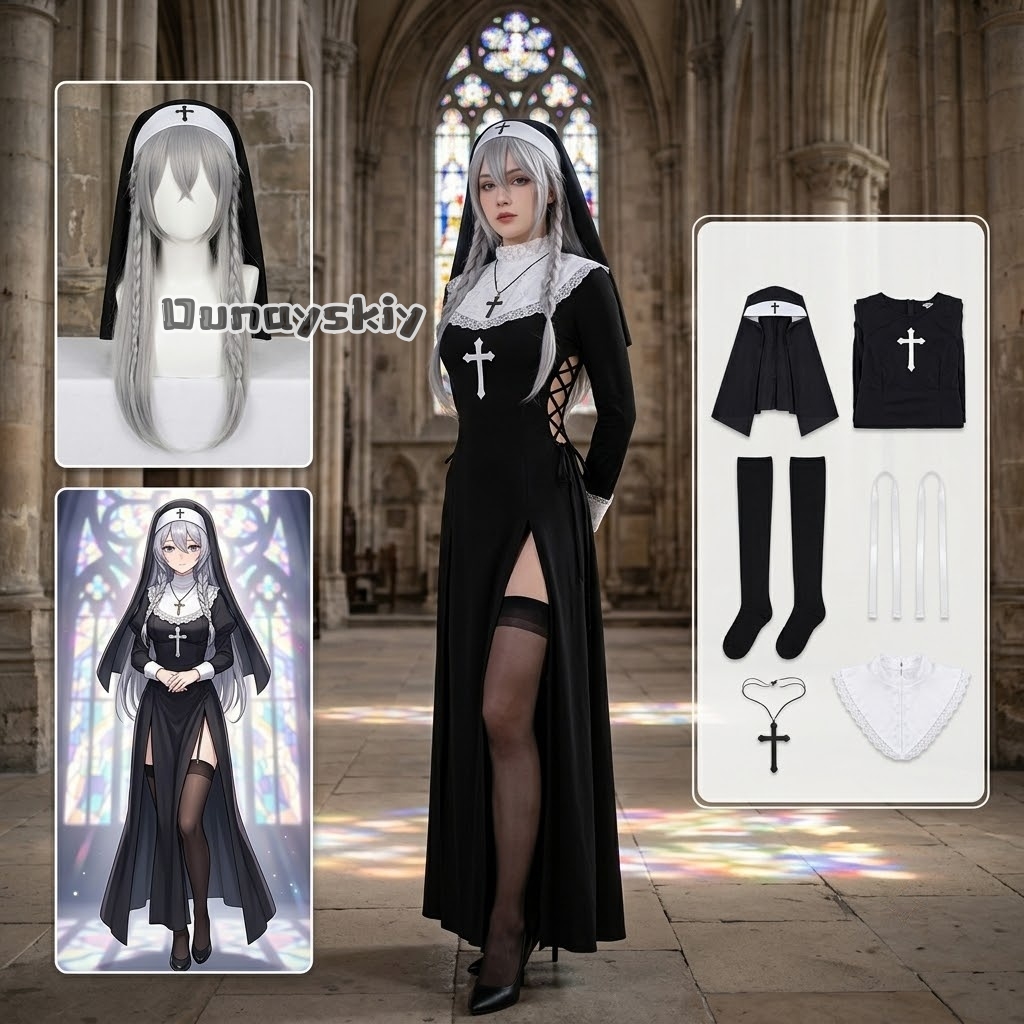 Photography Outfits - Conjunto de Fantasia Original de Freira