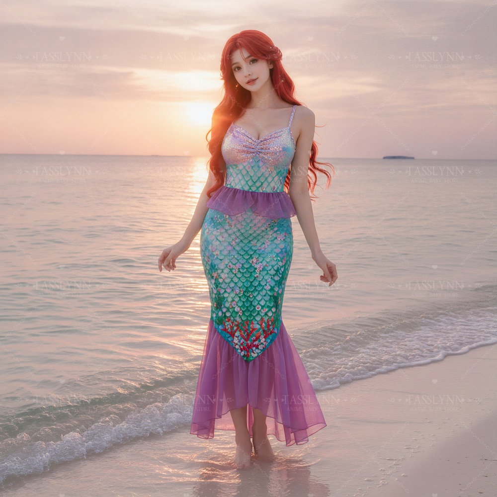 Photography Outfits - Fantasia da Pequena Sereia Ariel, Vestido