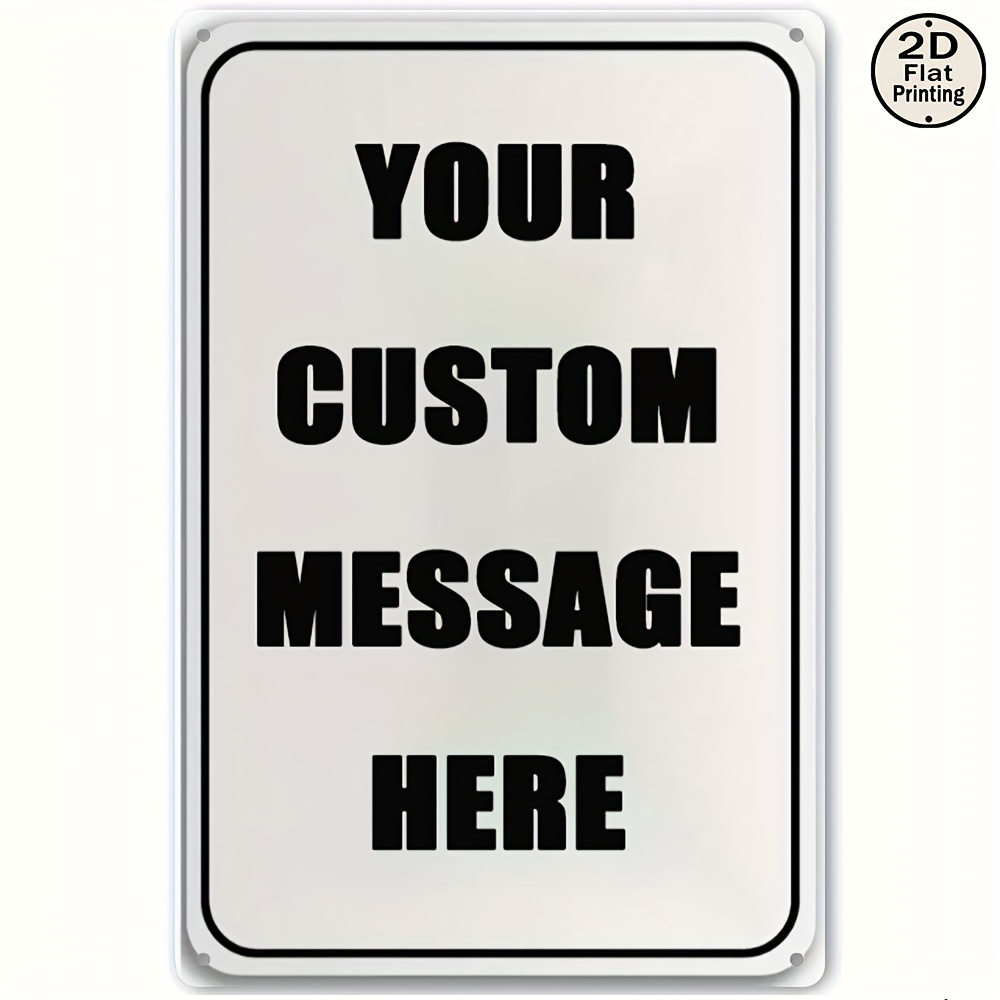 Photography Logo - Placa de Metal Personalizada com Seu
