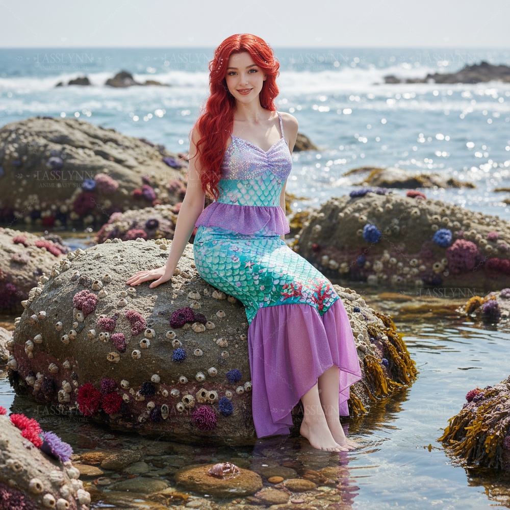 Fantasia da Pequena Sereia Ari - Photography Outfits avaliação e preço