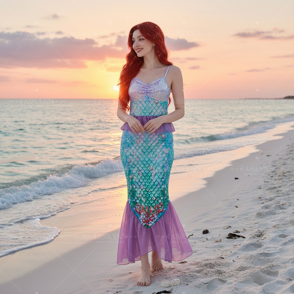 Fantasia da Pequena Sereia Ari - Photography Outfits avaliação e preço