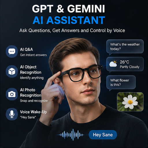 Óculos Inteligentes com IA, Câ - Photography Videography avaliação e preço