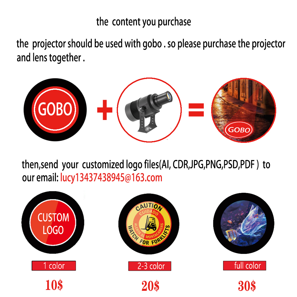 Projetor de logotipo gobo led  - Photography Logo avaliação e preço